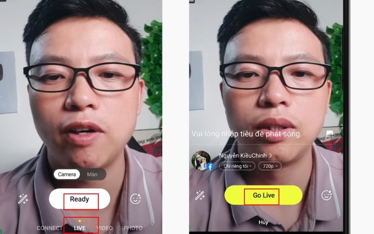 Bước 6: Bắt đầu livestream